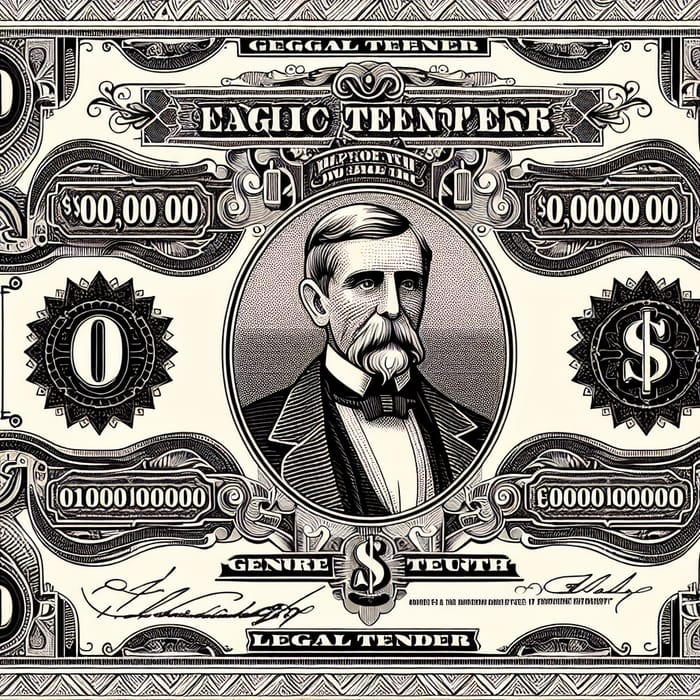 Exquisite Banknote Artwork with Public Figure Portrait