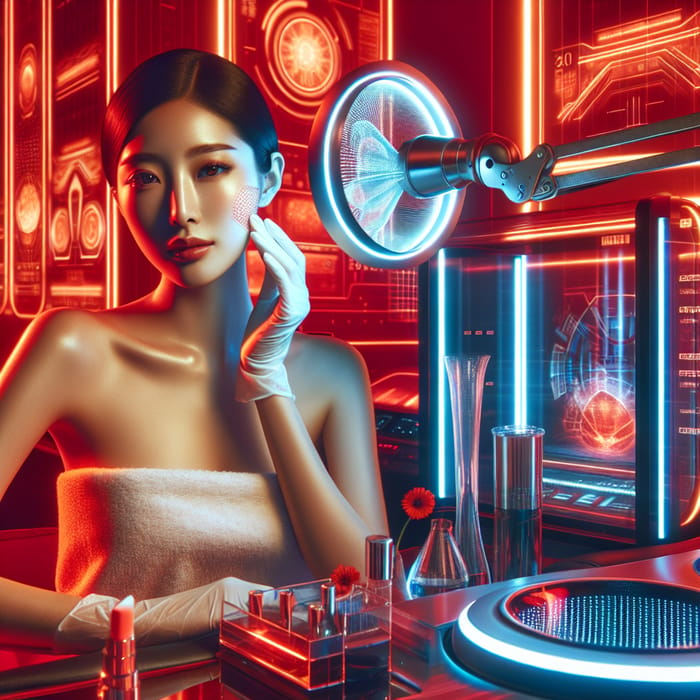 Futuristic Chinese Beauty Skincare | Cyberpunk Aesthetics