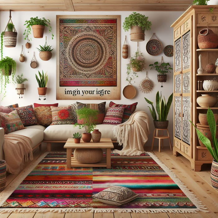 Bohemian Style Living Room Decor | Colorful & Cozy Boho-Chic Design