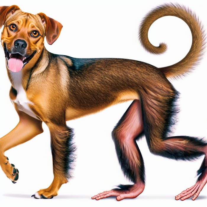 Dog with Monkey Legs: A Playful Hybrid Creature