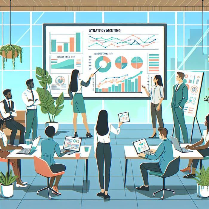 Optimizing Business Strategies: Data Analysis Meeting with Staff
