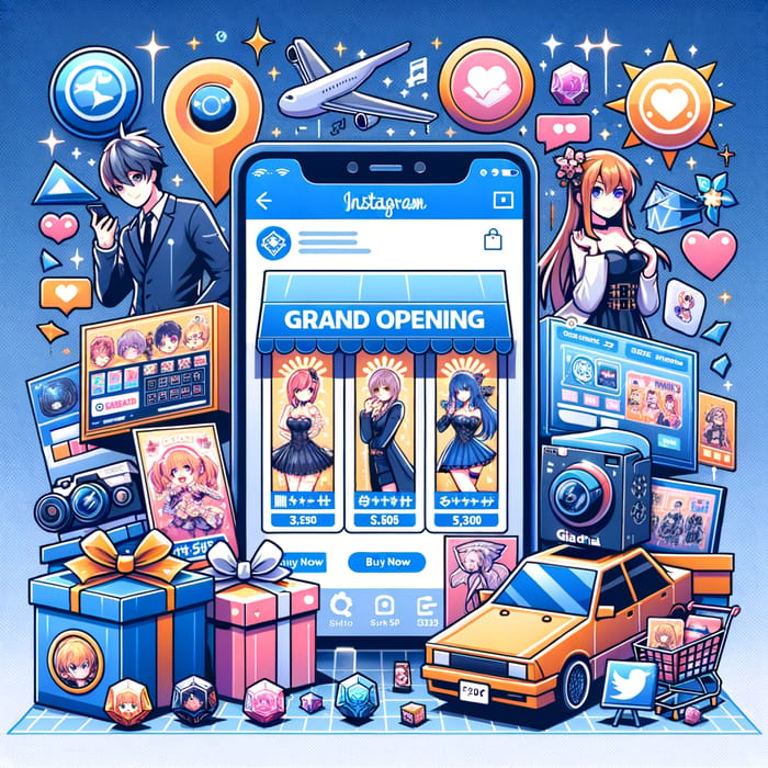 Celebrate the Grand Opening of an Online Store for Gacha & Anime Games