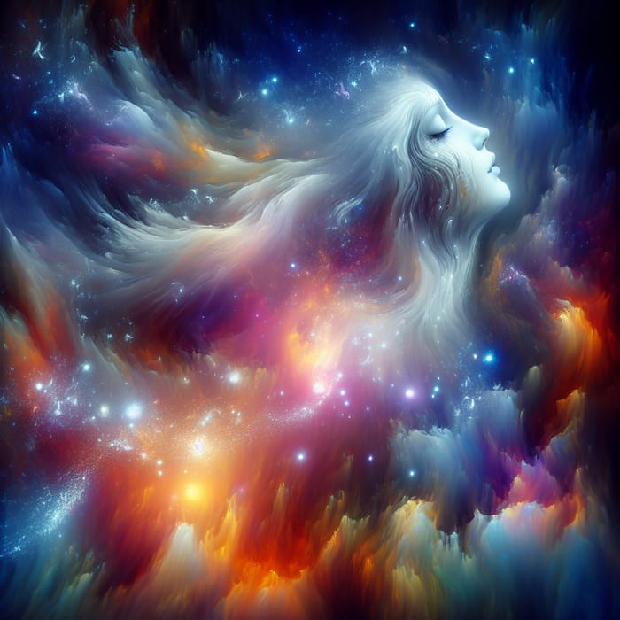 Mystical Ethereal Tears | Surrealistic Celestial Artwork