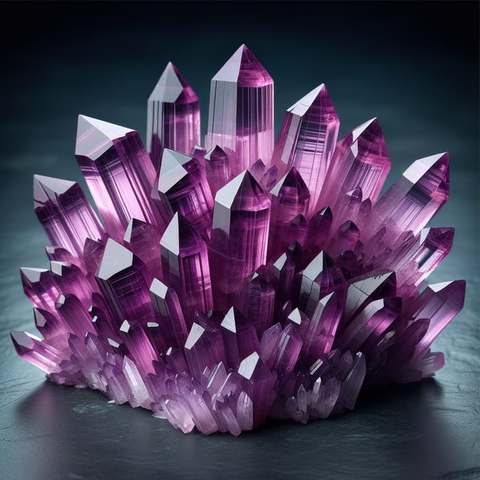 Elongated Purple Crystals - Stunning Collection
