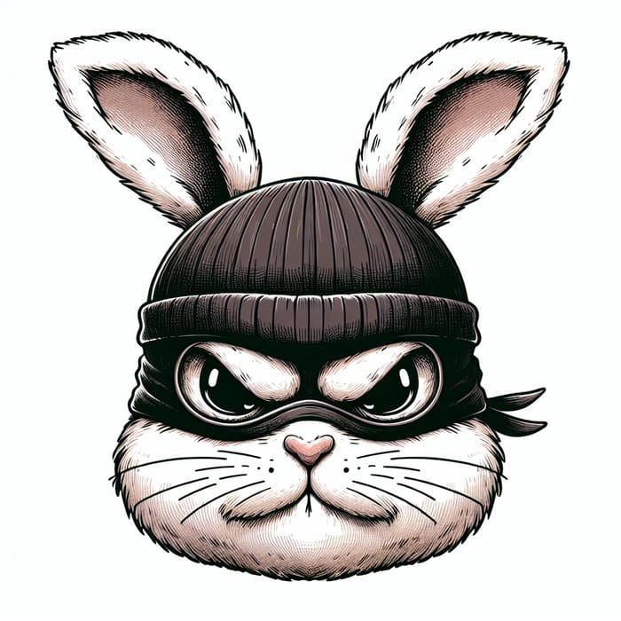 Angry Bunny Bandit: A Rabid Rascal's Sketch