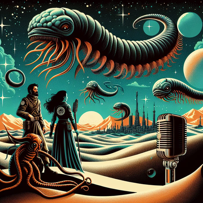 Dune Podcast Illustrations by Frank Herbert | Chitinous Creatures & Futuristic Fantasy