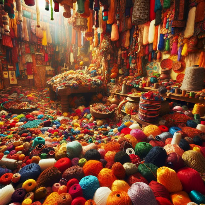 Colorful Threads - Whimsical Bohemian Artistry