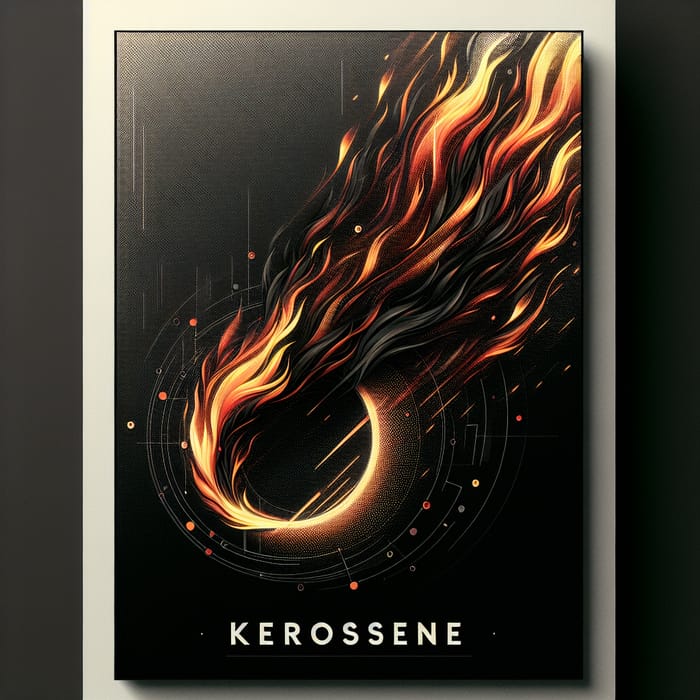 Cerosine - Fiery Abstract Music Cover Design