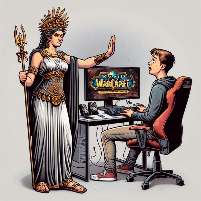 Goddess Of War Bellona Stops Lehi From Playing World Of Warcraft | Ai ...