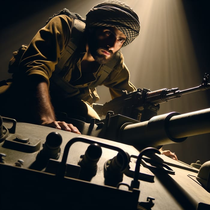 Fearless Palestinian Fighter on Israeli Tank | Bravery & Determination