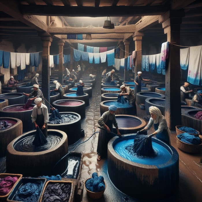 Authentic Blue Dye Workshop: Master Artisans Crafting Indigo Fabrics Authentic Blue Dye Workshop: Master Artisans Crafting Indigo Fabrics