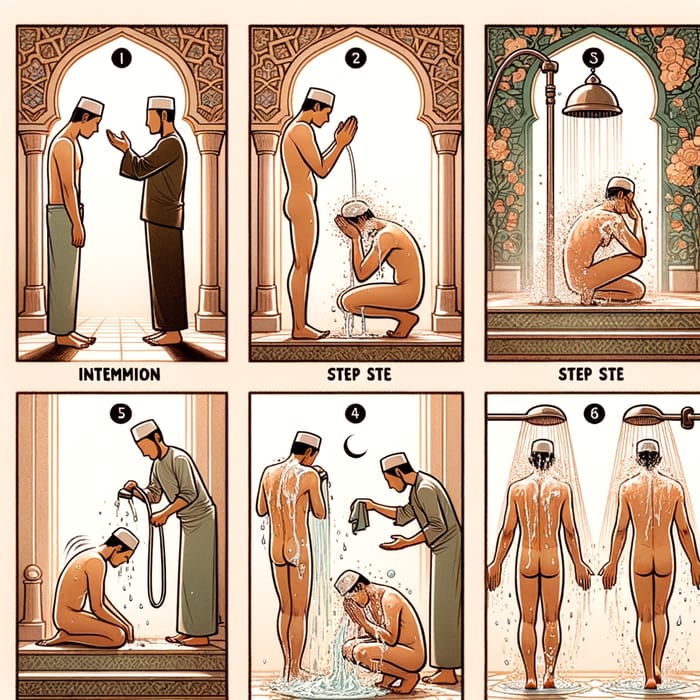 Step by Step Ghusl Guide: Islamic Ritual Bath Process