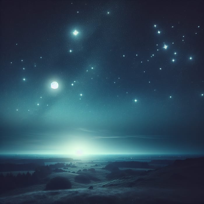 Calming Night Sky: A Celestial Invitation