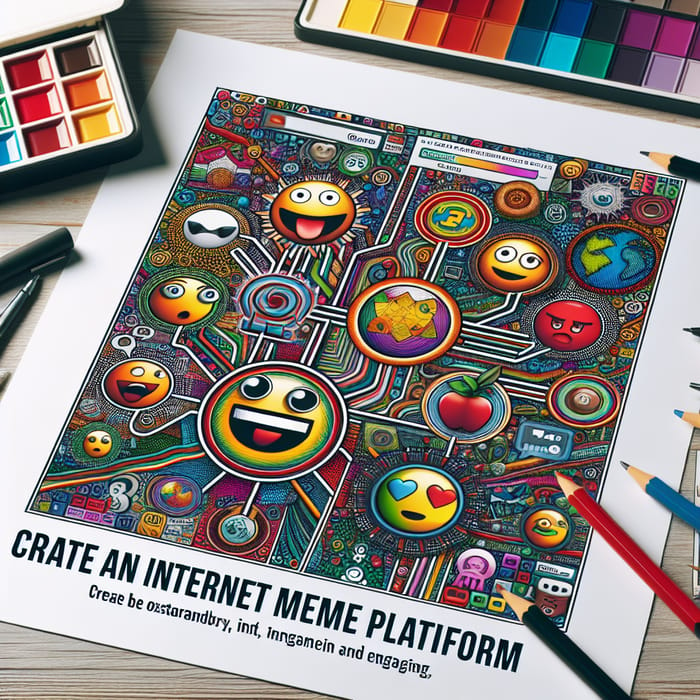 Internet Meme Platform: Engaging and Vibrant Design | Create Memes Here