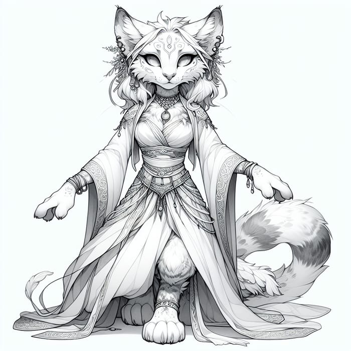 Penelope Pussycat - Sigyn Mythology Fantasy Inspired Feline Character