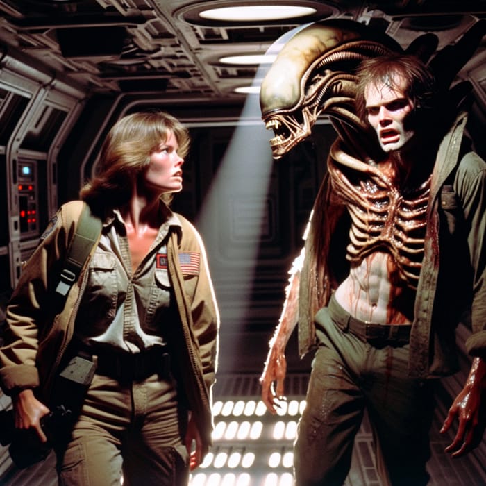 Alien Scene: Ripley Discovers Brett's Transformation Alien Scene: Ripley Discovers Brett's Transformation