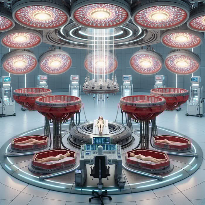 Futuristic Medical Procedure: Cyborg and Healing Tech Futuristic Medical Procedure: Cyborg and Healing Tech