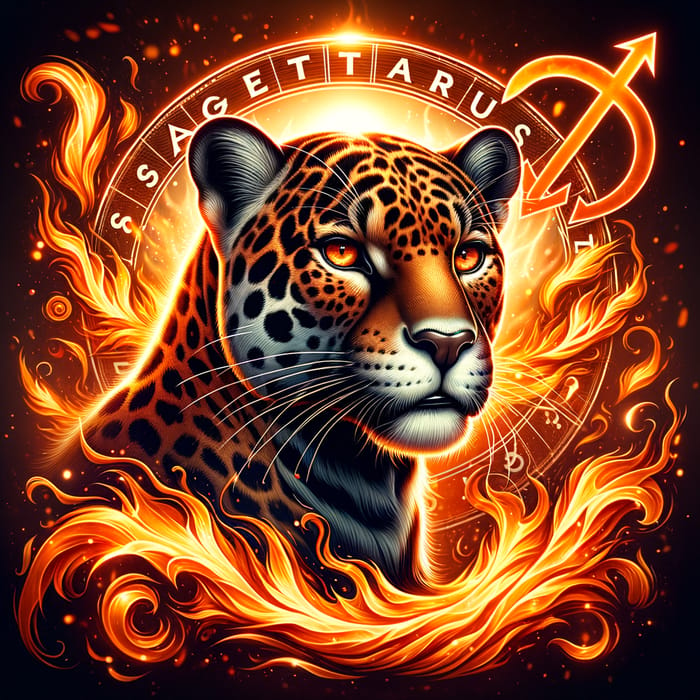 Adventurous Jaguar and Vibrant Flames | Sagittarius Energy