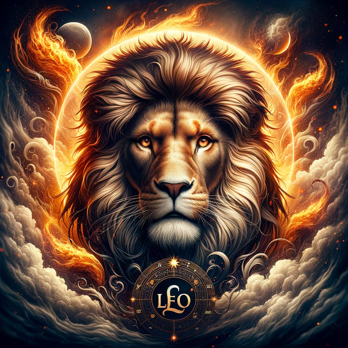 Majestic Lion: Fiery Energy & Passion, Leo Zodiac Symbol