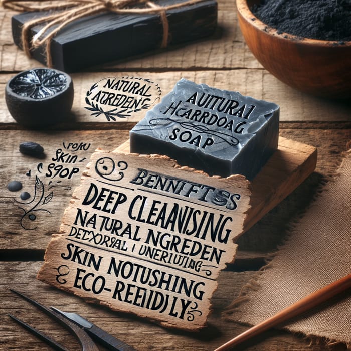 Handcrafted Charcoal Soap with Natural Benefits