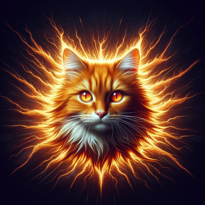 Majestic Orange Cat Transformation