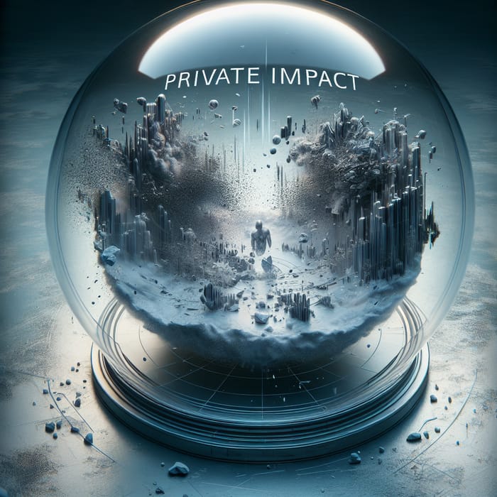 Private Impact Visualized: Abstract Concept in a Translucent Sphere