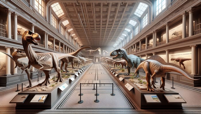 Exploring 3D Natural History Museum with Dinosours