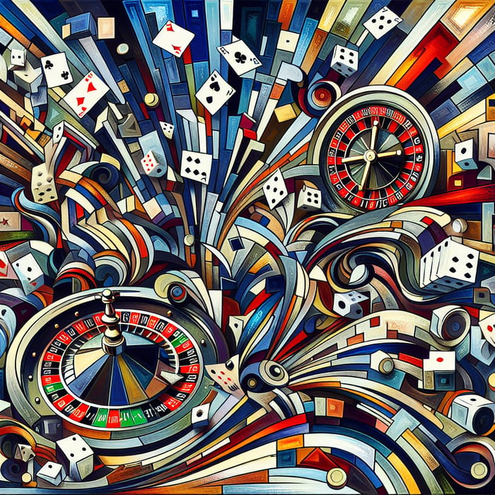 Abstract Art - Casino Chaos & Thrill