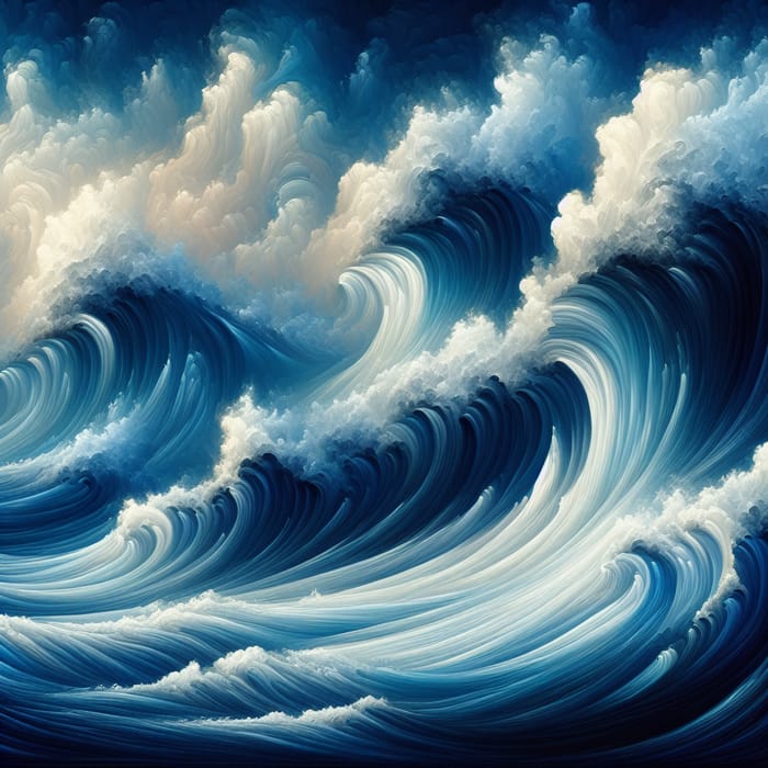 Stunning Abstract Ocean Waves Art