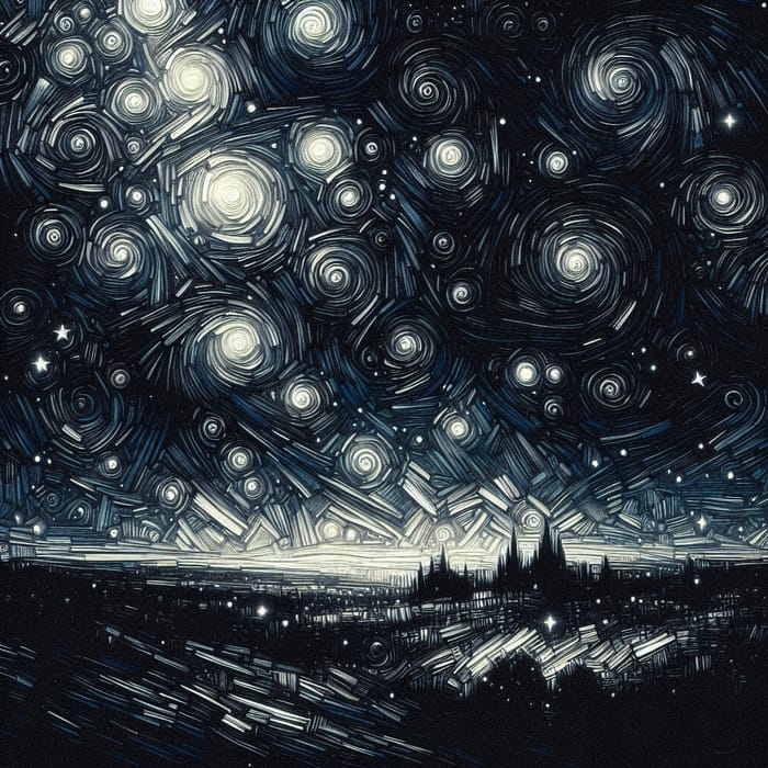 Abstract Interpretation of a Starry Night | AI Art Generator | Easy ...