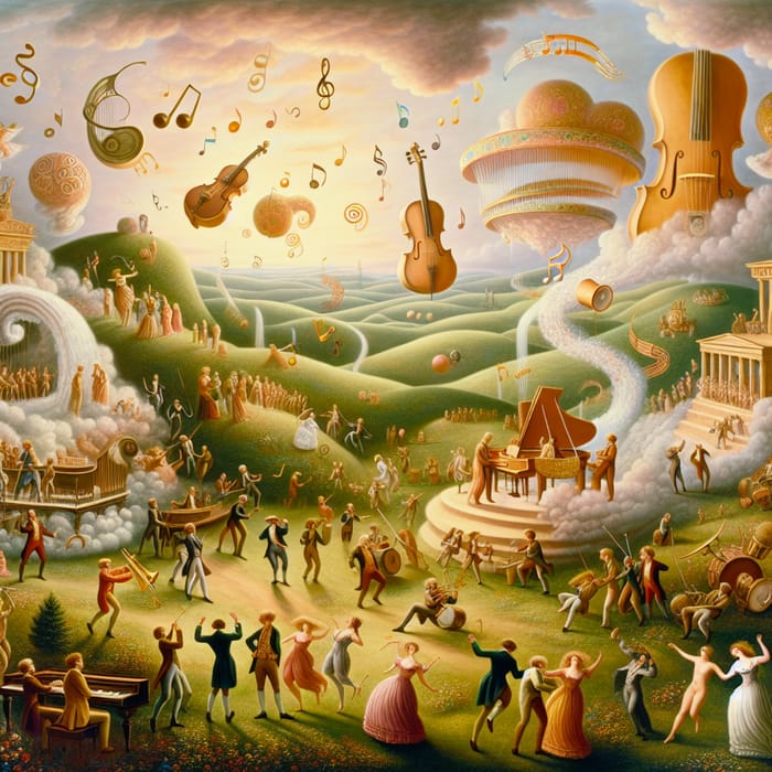 Magical Music Wonderland Illustration