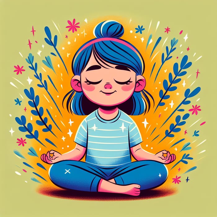 Bright & Blissful: Young Girl's Daily Meditation Journey