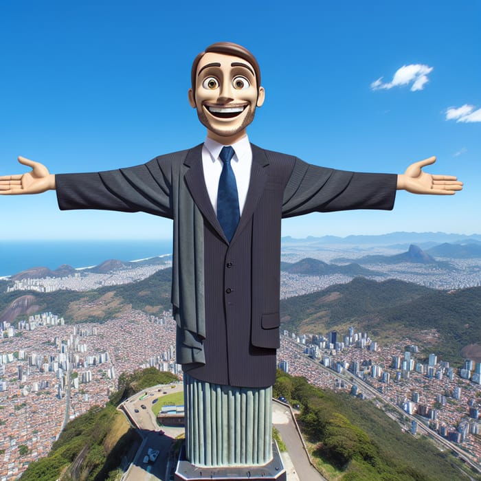 Odd Reitan: Embracing the City Like a Statue | AI Art Generator | Easy