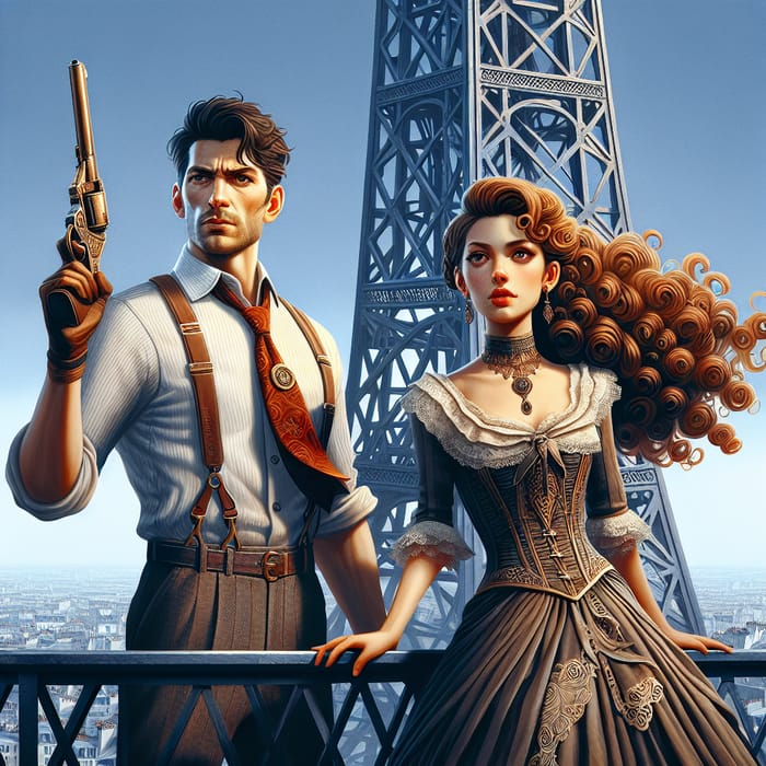 Booker Devitt and Elizabeth Explore Paris on the Eiffel Tower