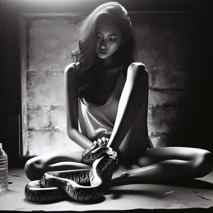 Chiaroscuro Photography: Woman with Snake