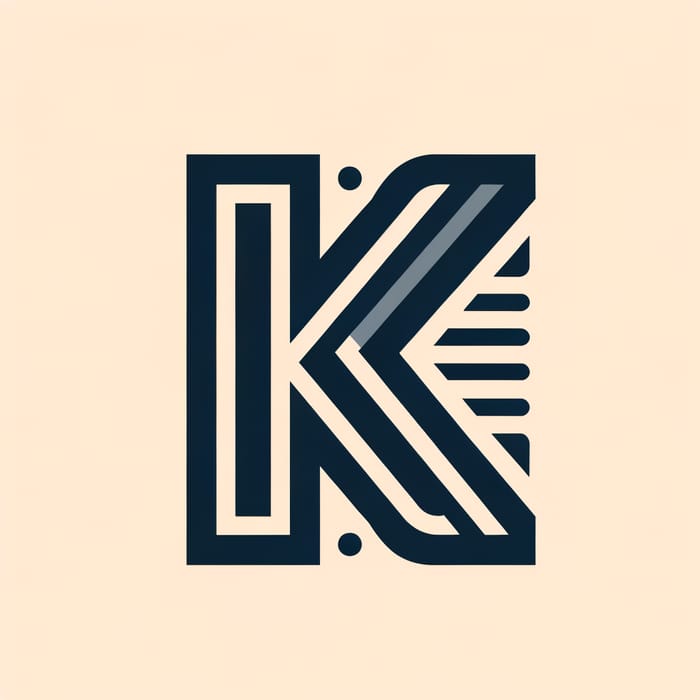 Smart and Modern Letter K Logo Design with Minimalistic Elements