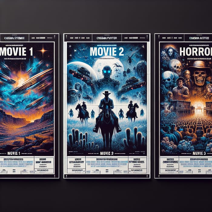 Ultimate Cinema Poster: Sci-Fi, Western & Horror Choices