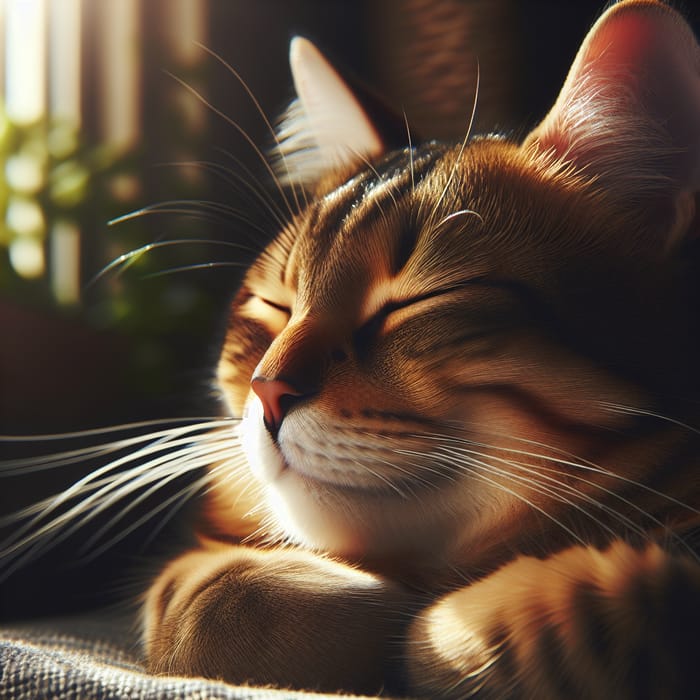Adorable Cat in Tranquil Setting
