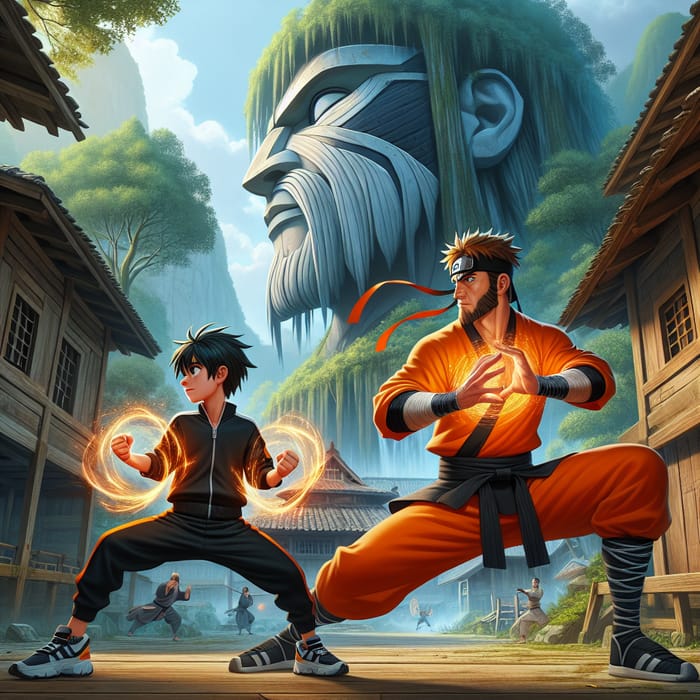 Naruto and Boruto Ninja Training in Hidden Leaf Village