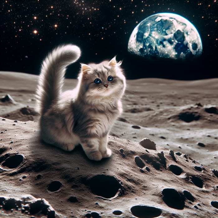 Cat on Moon: Lunar Adventures of a Feline