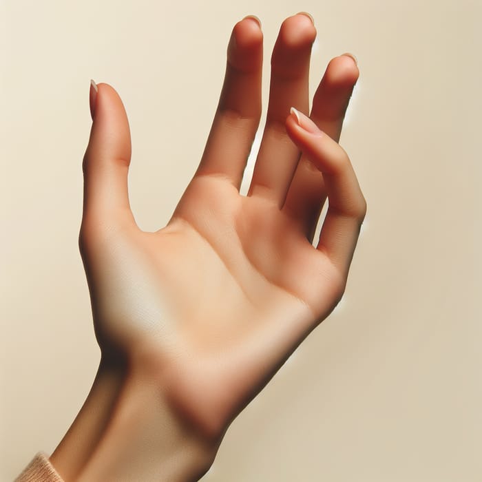 Human Hand Image with Well-Groomed Fingers