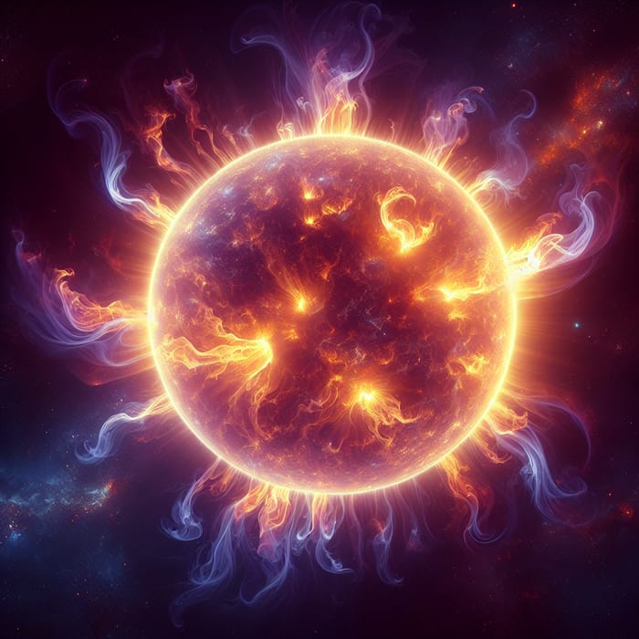 Majestic Sun Corona in Cosmic Infinity