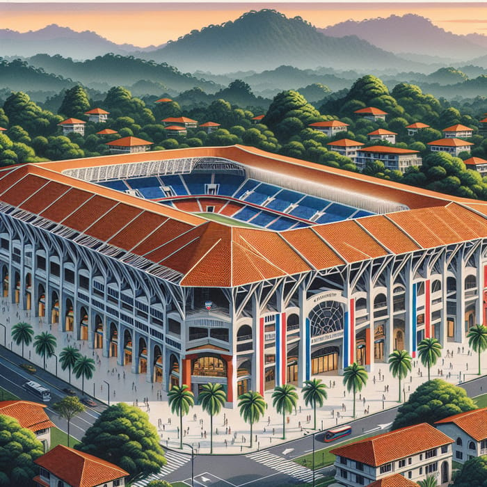 Panamanian Football Stadium Facade Design