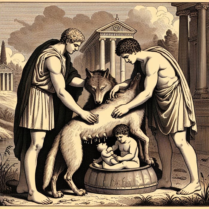 Why Was Rome Created The Myth of Romulus and Remus - Founding of Rome in 753 BC | AI Art ...