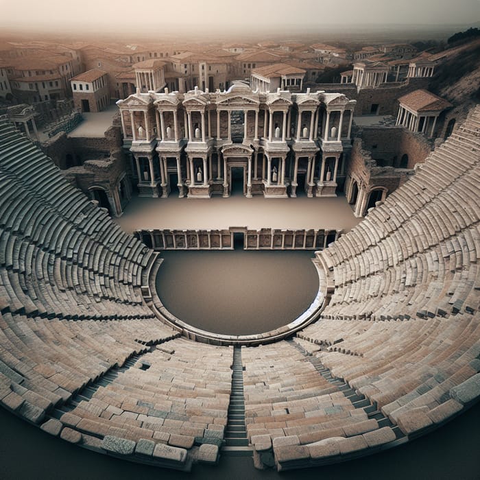 Roman Theaters: Semicircular, Inspired by Greek Design
