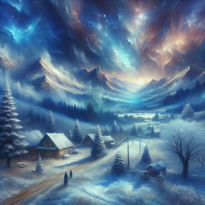 Deep Winter Atmospheric Depiction