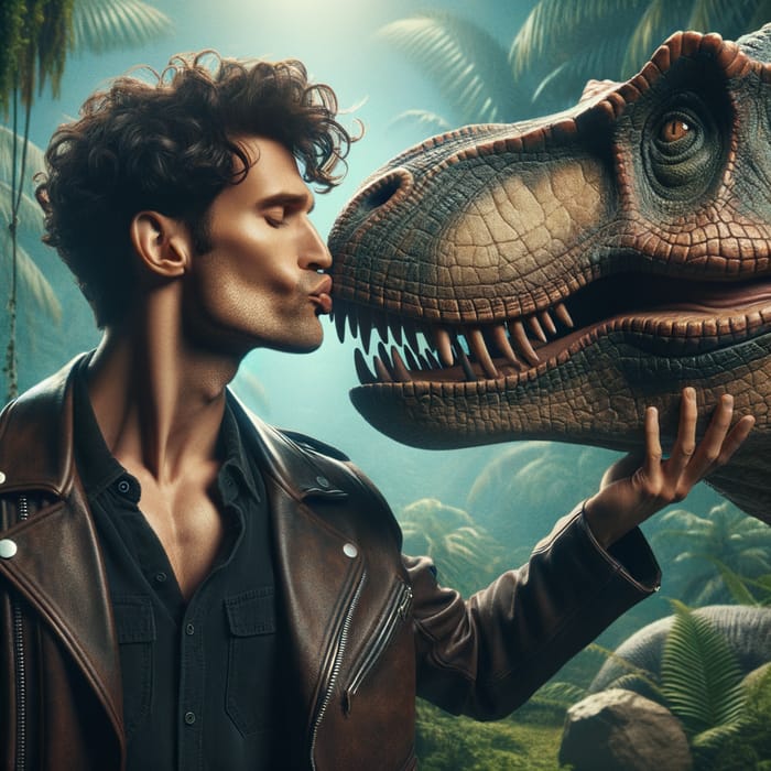 Jeff Goldblum Kisses Tyrannosaurus Rex in Enchanting Moment