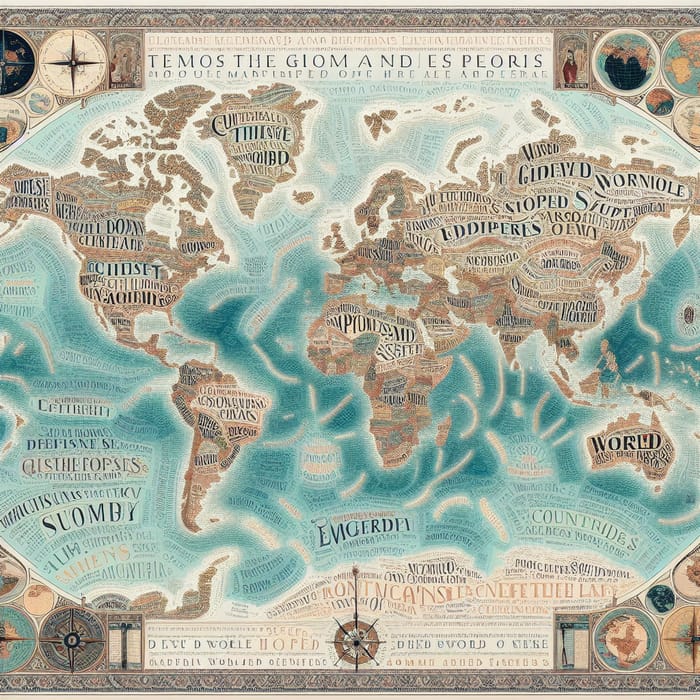 Intricately Designed World Map