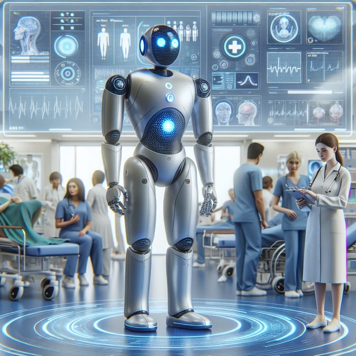 Futuristic AI Integration in Healthcare - Revolutionary Technology in Modern Hospitals