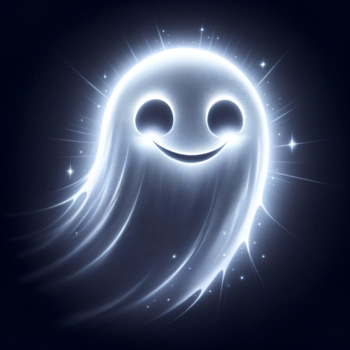 Enigmatic Ghost Smiling Illustration